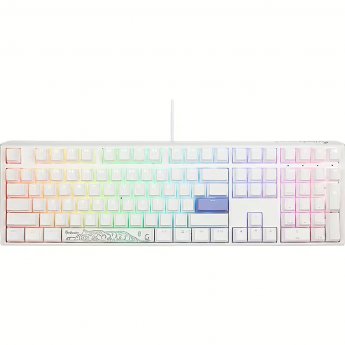 Ducky One 3 Pure White PBT, Cherry MX RGB Black, US
