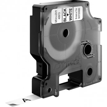 DYMO label tape D1 9mmx7m 10pcs, black/white