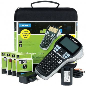 DYMO LABELMANAGER 420P KOFFERSET 4-ZEILIGES DISPLAY F. MAC+PC