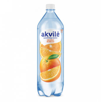Dzeramais ūdens AKVILE ar apelsīnu aromātu, viegli gāzēts, 1.5L PET (DEP)