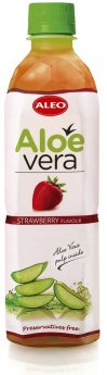 Dzēriens ALEO Aloe Vera ar zemeņu garšu, PET, 1.5l(DEP)