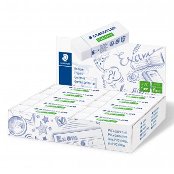 Dzēšgumija STAEDTLER PVC-FREE 525B20, izmērs 65x23x13 mm