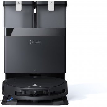 Ecovacs DEEBOT T50 OMNI Gen3 Saugroboter Schwarz All-in-One-Reinigungsstation, 25.000 Pa Saugleistung, Ultraflaches Design, Smarte Steuerung