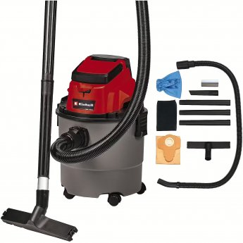 Einhell TC-VC 18/15 Li-Solo 18V, Red/Grey - without battery and charger