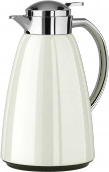 Emsa CAMPO vacuum jug, 1 liter (white/stainless steel, QUICK TIP closure)