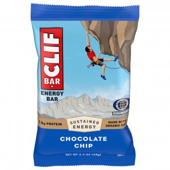 Enerģijas batoniņš CLIF ar šokolādes skaidiņām, 68g