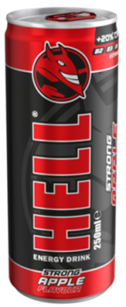 Enerģijas dzēriens HELL Apple, 250 ml (DEP)