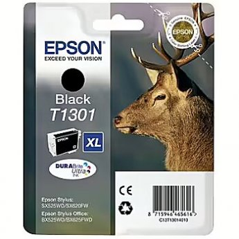 Epson Ink Epson T130 black BLISTER | Stylus SX525WD/SX620FW/BX525WD/BX625FWD/BX925FWD