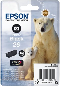 Epson Ink Photo black 26 (C13T26114012) (Claria Premium)