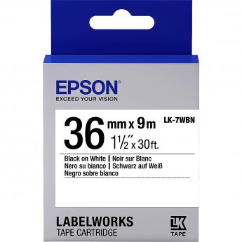 Epson TAPE LK-7WBN STD BLK-/WHT 36/9 .