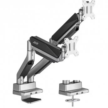 Ergo Office Universal Ergo Office Dual Monitor Desktop Mount, Gas Spring 17"-35" 15kg, VESA 75x75 / 100x100, ER-446