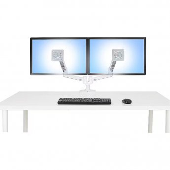 Ergotron LX Dual Monitor Arm, Side-by-Side, up to 27"