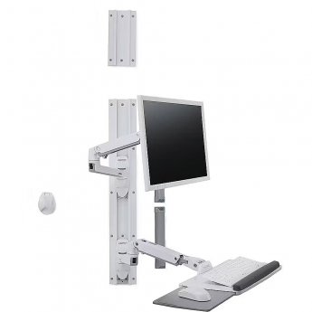 Ergotron LX Wall Mount System with Keyboard & Monitor Mount