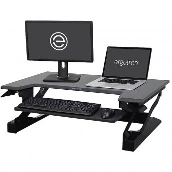 Ergotron WorkFit-T, Sit-Stand Desktop Workstation, up to 30"