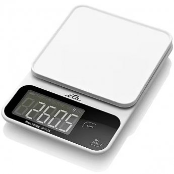 ETA Kitchen Scale | Popi 677090000 | Maximum weight (capacity) 5 kg | Graduation 1 g | Display type LCD | White