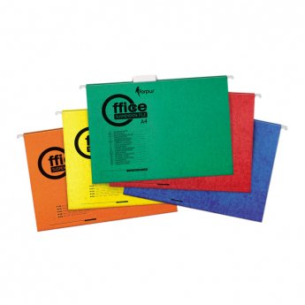 Fails iekarināmais FORPUS A4 sarkans, 25 gab./iepak.