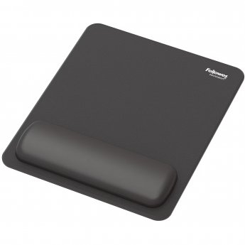 Fellowes Breyta Mouse Pad with Wrist Rest, Black