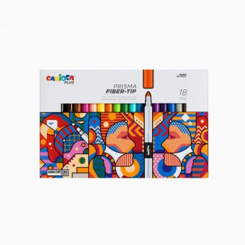 Flomasteri CARIOCA Plus 18 krāsas