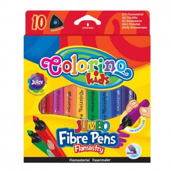 Flomasteri COLORINO JUMBO 10 krāsas