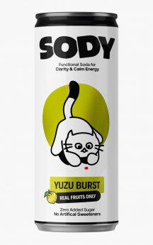 Funkcionāls dzēriens SODY Yuzu, 0.33l (DEP)