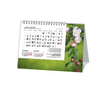 Galda plānotājs 2026.gadam EKO TENT Pavasaris, piramīdveidīgs ar spirāli