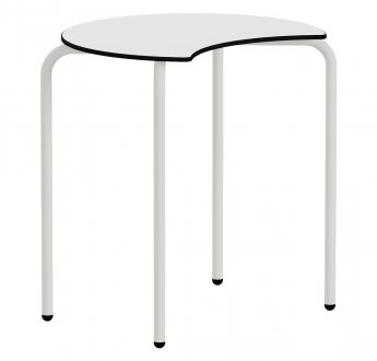 Galds GRAU Eclipse, 69x58cm (T4-T5-T6), balts