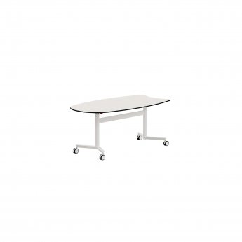 Galds GRAU Twist Oval, 155x90 (T4-T5-T6), balts