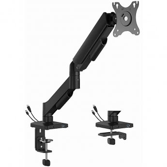 Gembird Adjustable desk display mounting arm with USB ports, 17-32"
