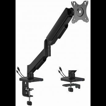 Gembird Adjustable desk display mounting arm with USB ports, 17-32"