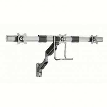 Gembird Adjustable wall 3-display mounting arm, 17-27"