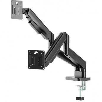 Gembird Desk mounted adjustable double monitor arm, 17-32"