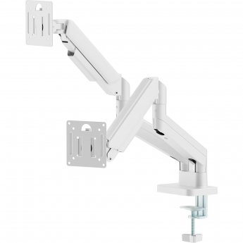 Gembird Desk mounted adjustable double monitor arm, 17-32"