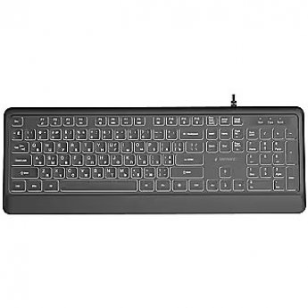 Gembird Klaviatūra Gembird Slim Backlight USB-A+C RU