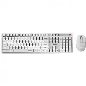 Gembird Klaviatūra un pele Gembird Desktop set Silent key Pro Business wireless RU White
