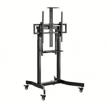 Gembird Motorized height adjustable TV floor stand with caster wheels, 55-100"