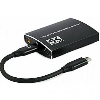 Gembird USB-C to dual HDMI adapter 4K