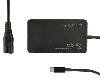 Gembird Zasilacz 65W | Power Delivery | GaN | USB-C