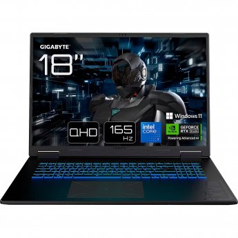 Gigabyte GAMING A18 PRO DYJ (black, Intel Core? 7 240H, NVIDIA GeForce RTX 5080, 32 GB DDR5, 1 TB (1 TB SSD), Windows 11 Home) - German - DE Layout