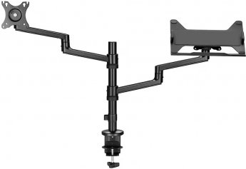 Goobay Deluxe monitor mount with laptop arm, 17-32"