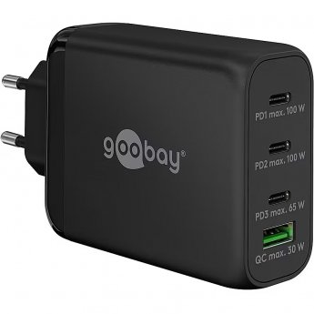 Goobay USB-C™ PD Multiport-Schnellladegerät (100 W) schwarz