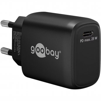 Goobay USB-C™ PD Schnellladegerät (25 W) schwarz