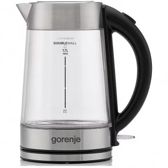 Gorenje Kettle | K17GDWII | 2200 W | Electric | 1.7 L | 360° rotational base | Stainless steel/Glass | Stainless steel/Transparent