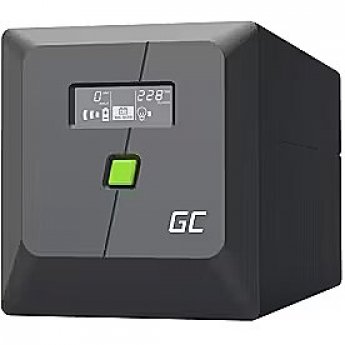 Green Cell Nepārtrauktas barošanas bloks Green Cell PowerProof LCD UPS 1000VA 700W USB 2x Schuko + 2x IEC