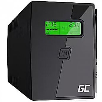 Green Cell Nepārtrauktas barošanas bloks Green Cell PowerProof LCD UPS 850VA 480W 2x Schuko