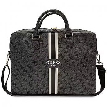 Guess 4G Printed Logo laptop bag, 16", Black