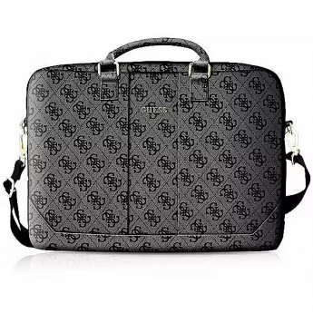 Guess Uptown 4G Laptop bag, 16", Black/Grey