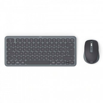Hama multi device keyboard and mouse set black gre