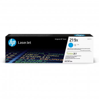 Hewlett Packard 219X (W2191X) Cyan Original LaserJet-Tonerkartusche Kompatibilität: HP Color LaserJet Pro 3202dw, 3202dn, MFP 3302sdwg, MFP 3302fdng und MFP 3302fd