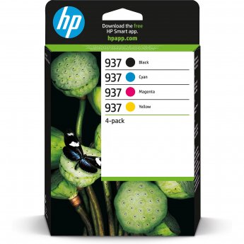 Hewlett Packard 937 CMYK 4-PACK BLISTER ORIGINAL INK CARTRIDGE