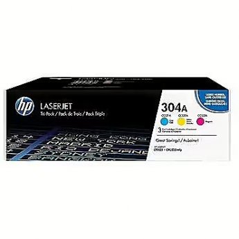 Hewlett Packard HP 304A CYM Tri-Pack LaserJet Toner Cart